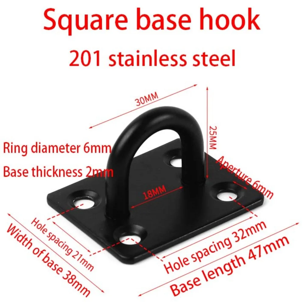 Stainless Steel Staple Ring Hook Heavy Duty Ceiling Mount Hanger Multi Purpose Storage Hooks Hardware Tool Hook Hanger Tools