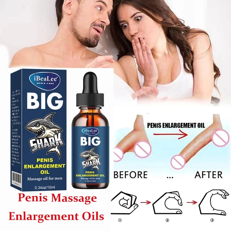 Man Penis Enlargement Oil Thickening Increase Growth Gel Male Big Dick Erection Massag Essential Oils Adut Products