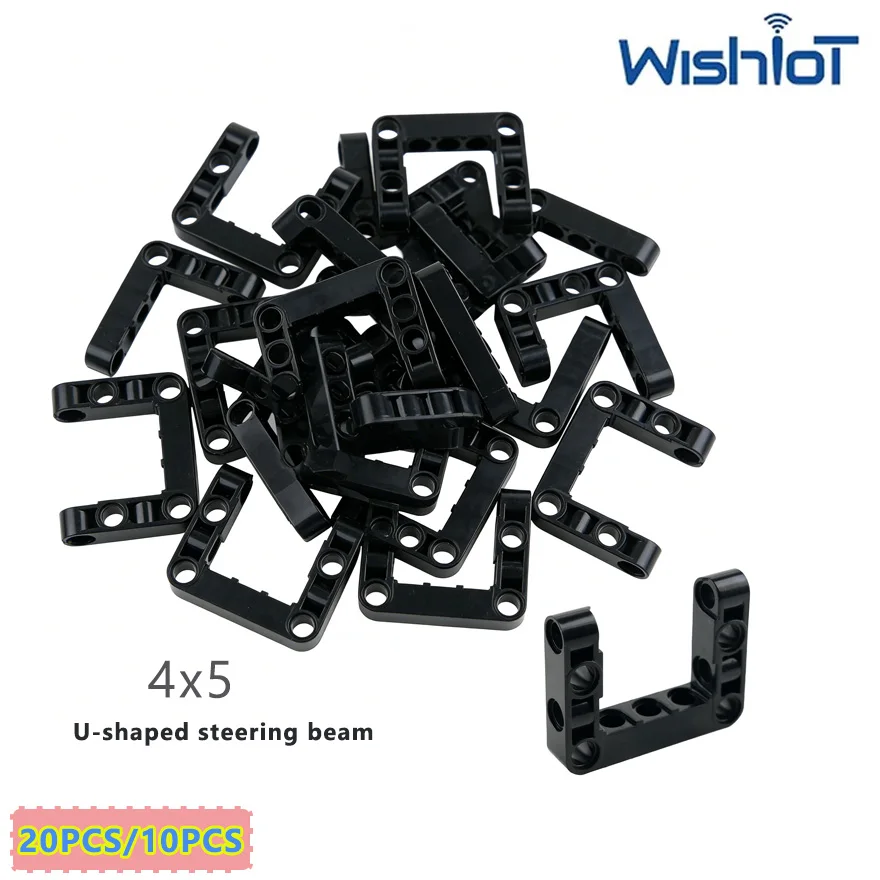 

20PCS/10PCS U-shaped Steering Beam Technology Building Blocks Parts 4x5 Holes Beam Assembly Toy MOC Small Bricks DIY Accessories