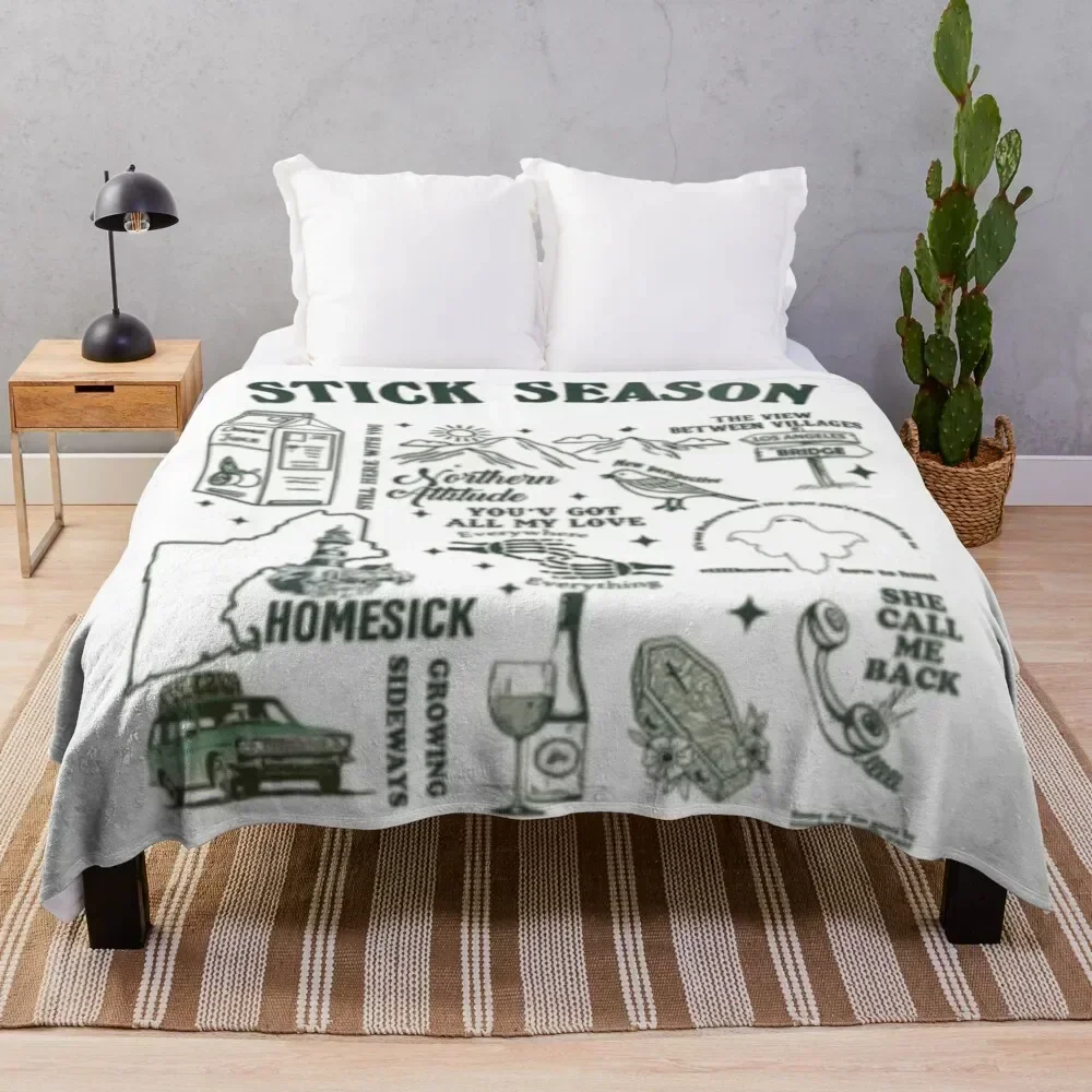 

The view between villages Throw Blanket Warm Plush Fuzzy Blanket for Living Room