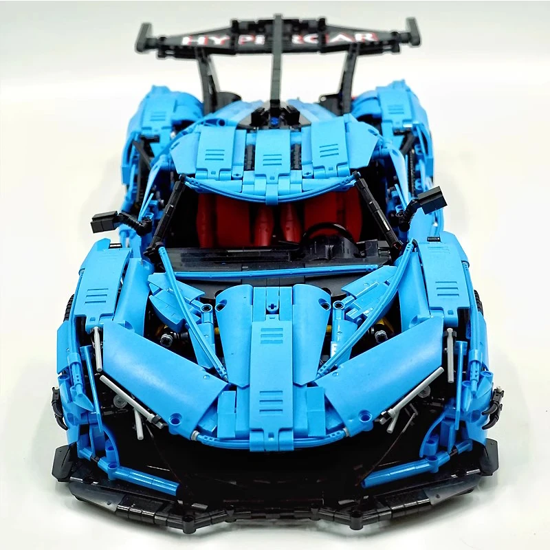 CADA C64003 MOC وضعت الأزرق التقنية بنة سوبر سبورت سيارة نموذج سيارة البناء ألعاب مكعبات هدايا عيد الميلاد للأطفال #3