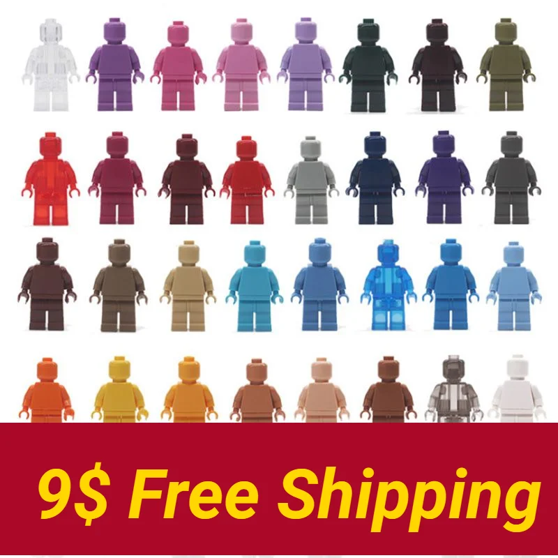 A complete set of 40 color Doll Set Mini Doll Toy MOC building block scene Accessories Parts City characters