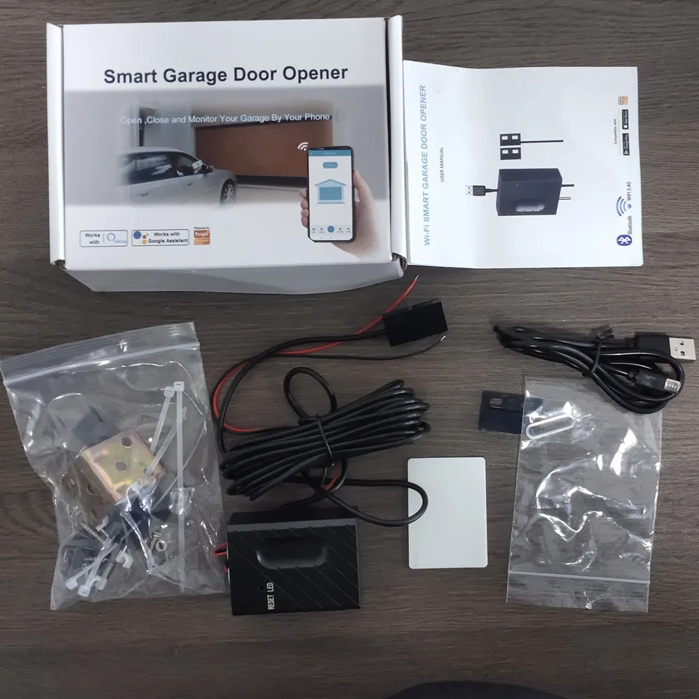 Tuya WiFi Garage Door Controller Voice Controller Supports Google Home and Alexa Remote Door Opening