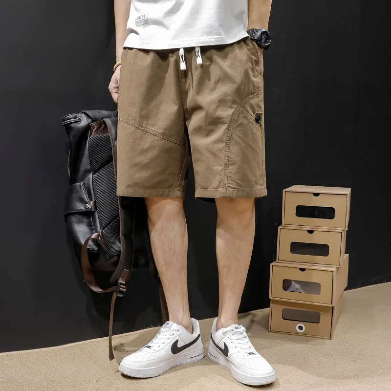 

cargo shorts men's five quarter pants fashion brand summer thin casual pants loose large size trousers men's pants wear summer