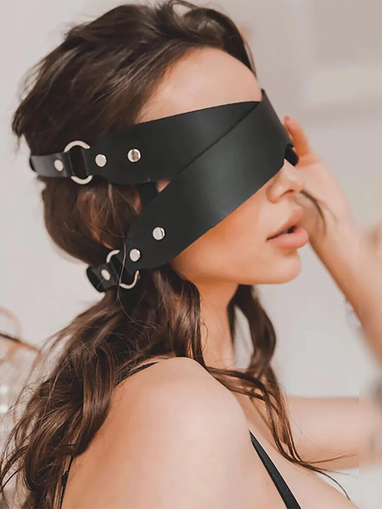 Kobiety egzotyczne skórzane maski pół twarzy kot lis Sexy maski Cosplay dla dorosłych BDSM gry erotyczne zabawki Goth Punk Party Bar akcesoria kostiumowe