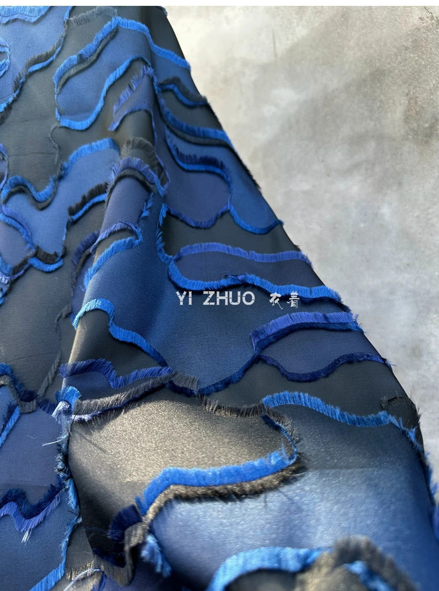 Contrast Color Texture Reconstruction and Reconstruction Cut Flower Camouflage Dark Pattern Fabric