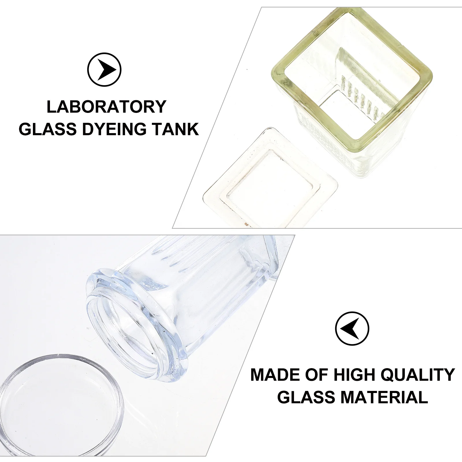 

Transparent Staining Jar Glass Staining Tank Round Lid Staining Jar Round Lid Staining Tank Laboratory Glass Staining Tank