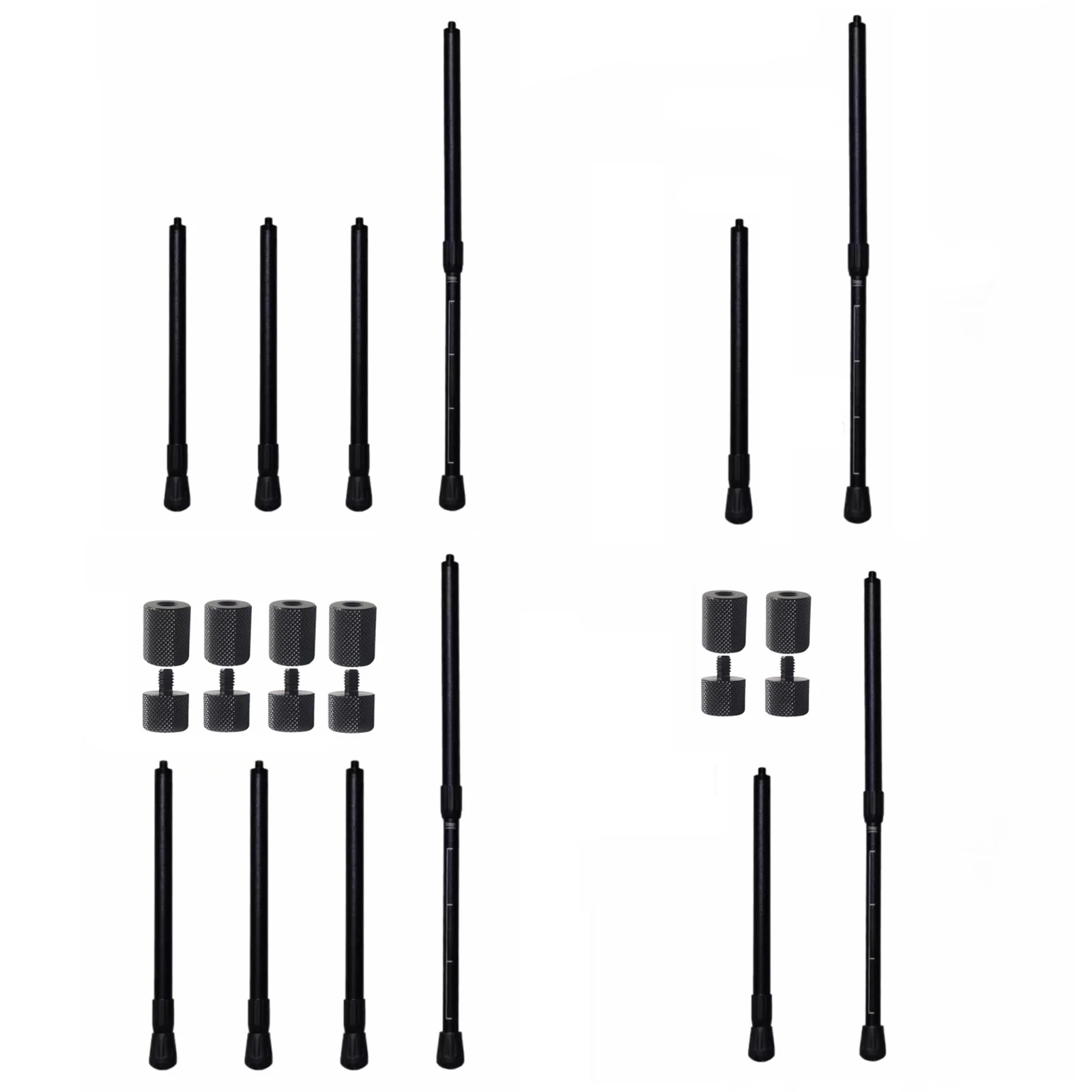 Klappbare Tischbeine aus Aluminiumlegierung, Metall-Schreibtischbeine, höhenverstellbar, werkzeuglose Installation für Kochen, Picknick, Grillen, Wandern
