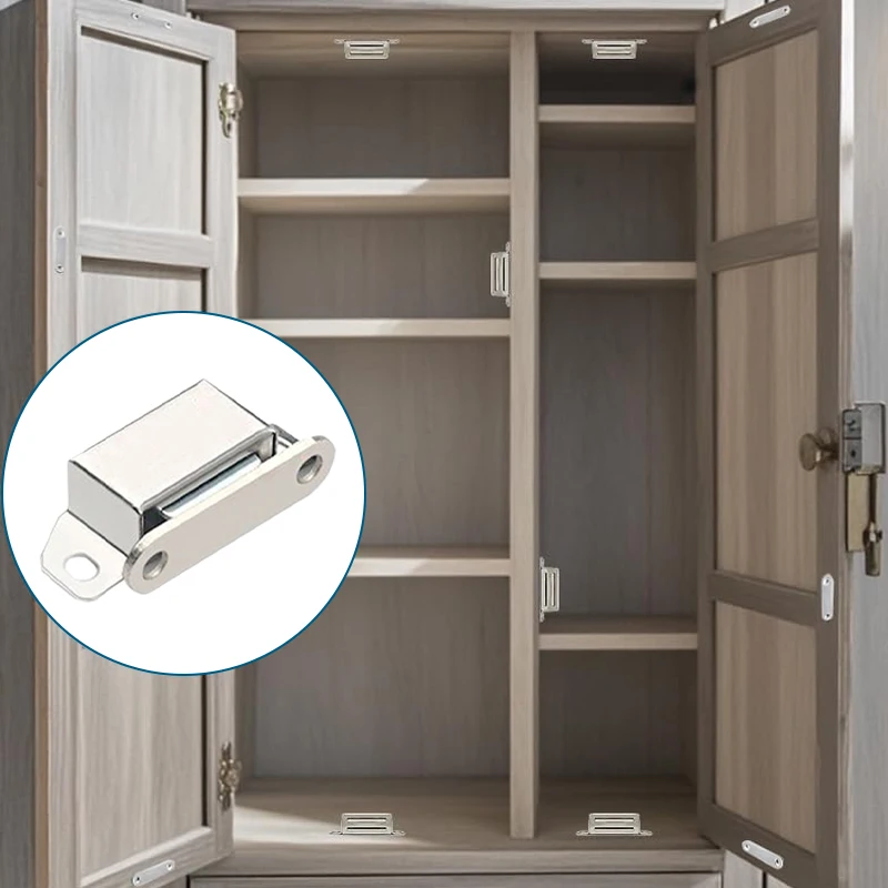 4/10/15 قطعة سدادة باب الخزانة المغناطيسية، مناسبة لأبواب الأثاث مثل الخزانات وخزائن الأحذية وأبازيم الأبواب المغناطيسية #5