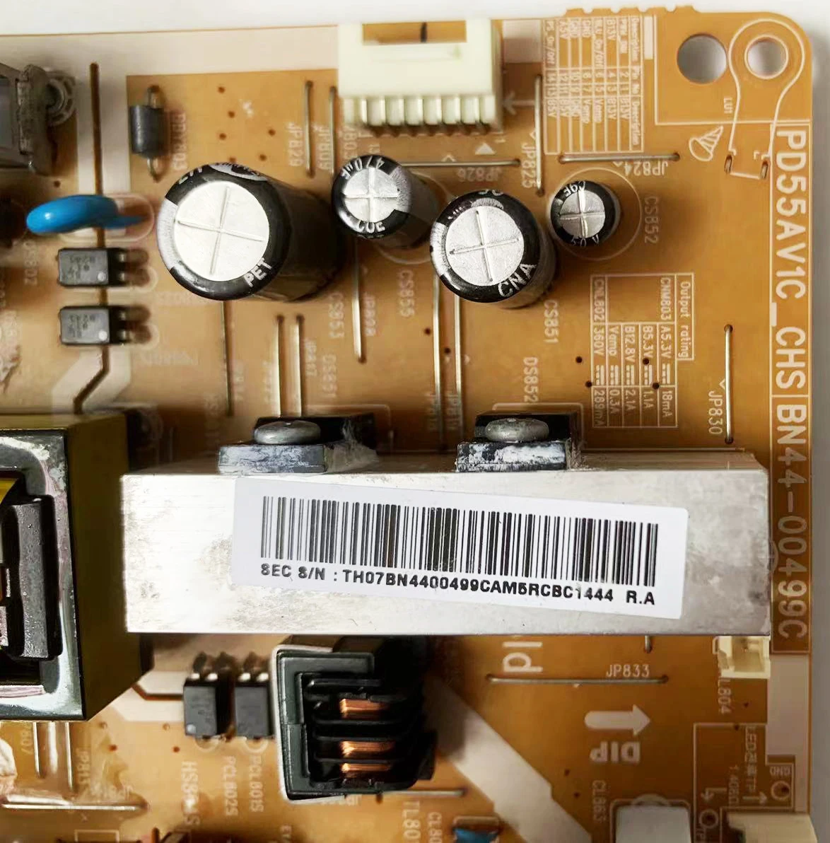 BN44-00499C = BN44-00499A PD55AV1C_CHS Power Supply Board is for UA50EH5000R UA50EH5080R UA50EH5300R UA50EH6000M UA55EH6000J TV