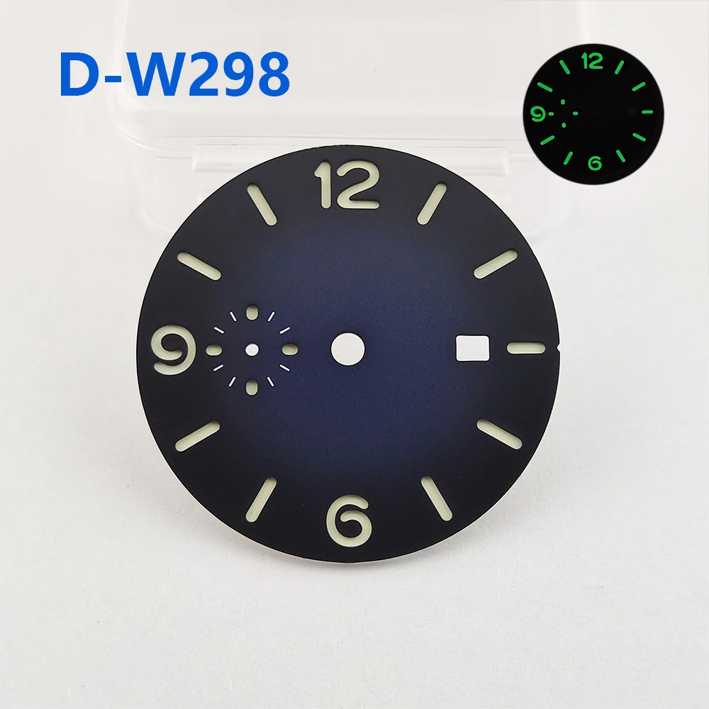 Watch Dial 36MM Dial Green Luminous Sterile Dial Customizable Logo or Your Name Watch Accessories for ETA6497/ST36 Movement