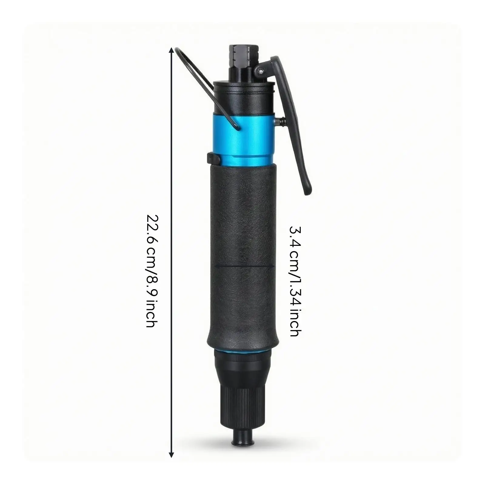Pneumatic Screwdriver with Bits Adjustable Fastening Power Inline Air