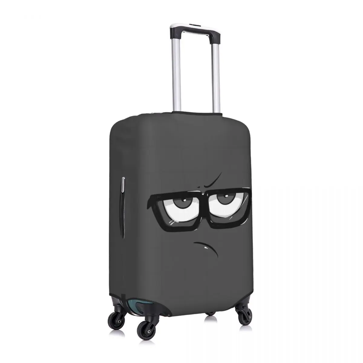 Funny 3D Face Suitcase Cover Cartoon Strectch Cruise Trip Protection Luggage Accesories Vacation