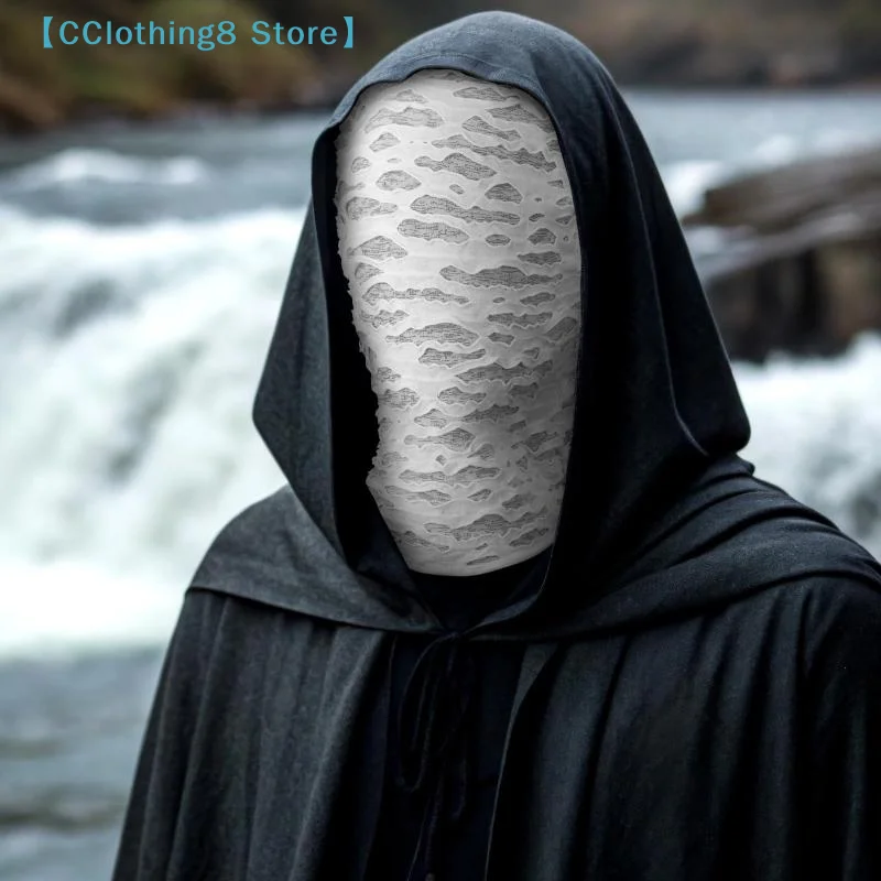 Gothic Punk Distressed Ripped Face Mask Balaclava Cap Sun UV Protection Bike Motorcycle Ski Mask Cosplay Head Cover【AliS8】