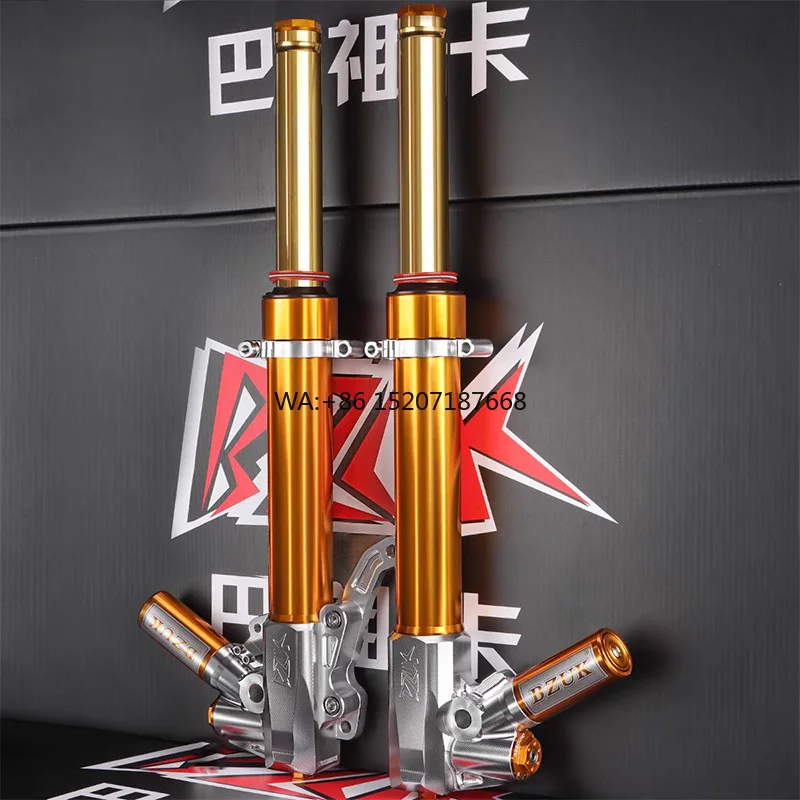 

BZUKJPU2 Front Nitrogen Hydraulic Shock Absorber for Honda PCX160 Installation Hole Distance 435mm Shocks Motorcycle