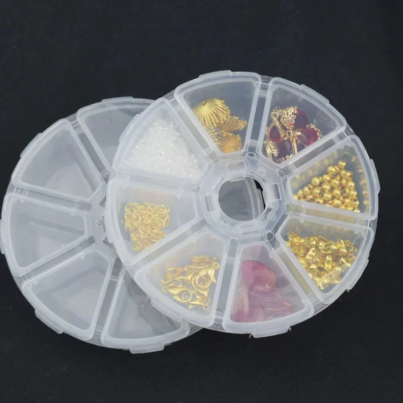 Nagel Diamant Box Schmucks cha tulle mit unabhängigem Deckel, abnehmbare und tragbare Perle Pailletten Aufbewahrung sbox
