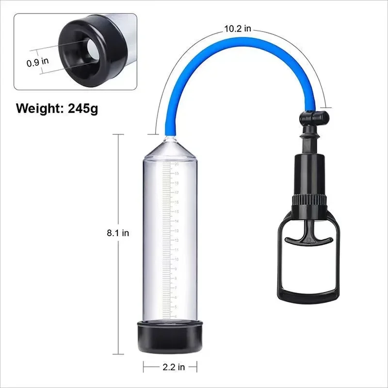 Vacuum Pump Enlargement Extender Trainer Penis Pump Male Masturbators Adult Sex Toy Men Dick Enhancer Stretcher Bigger Exerciser