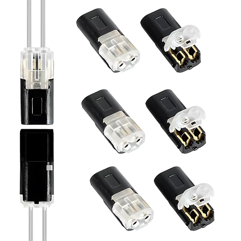 Waterproof Electrical Connector Wire Pin Way Fast Plug Wire Cable Automotive Strip Terminal Connection High-Quality 1/20/50PCS