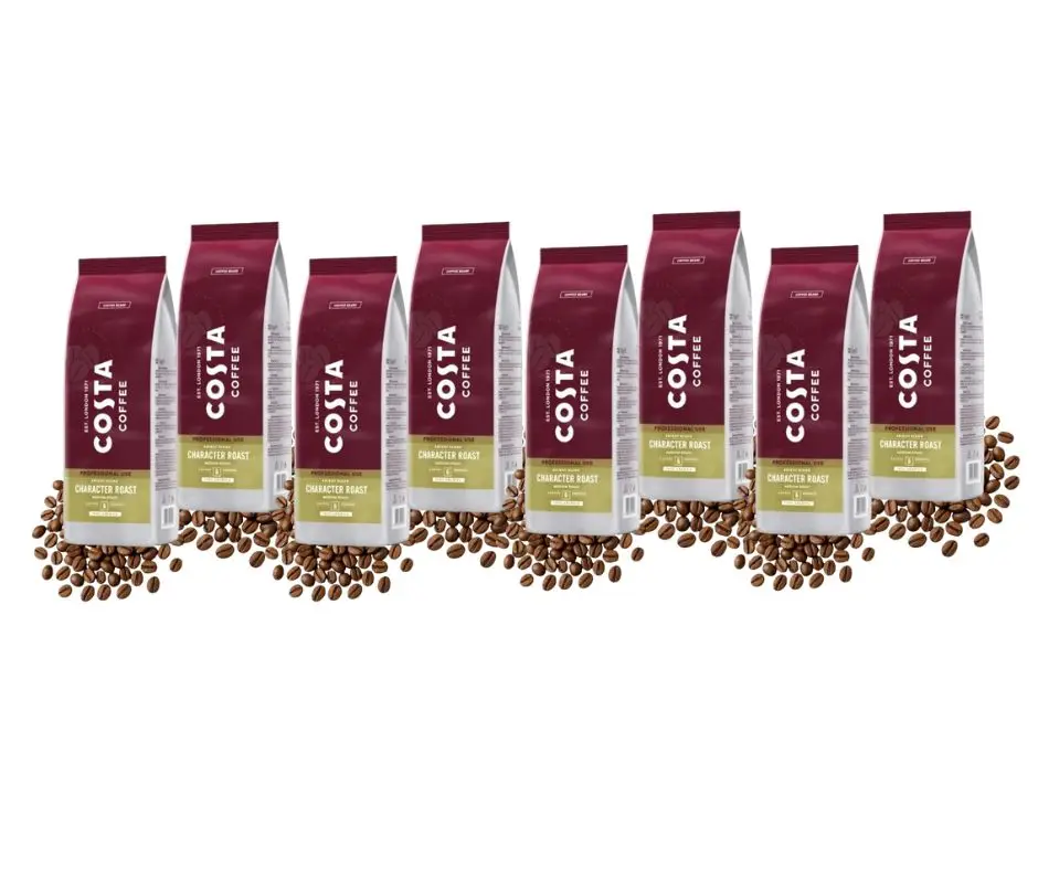 Kawa ziarnista Costa Pro zestaw Bright Blend zestaw 8x1kg