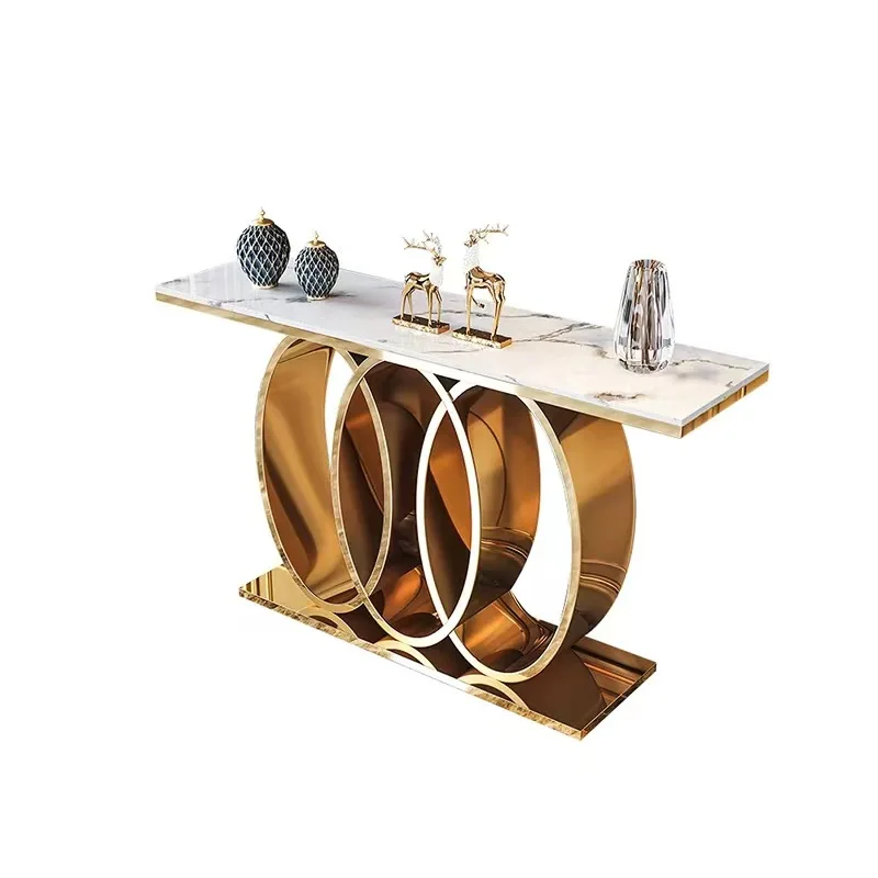 

Entrance table, Italian modern table, corridor entrance, simple entrance cabinet, stainless steel