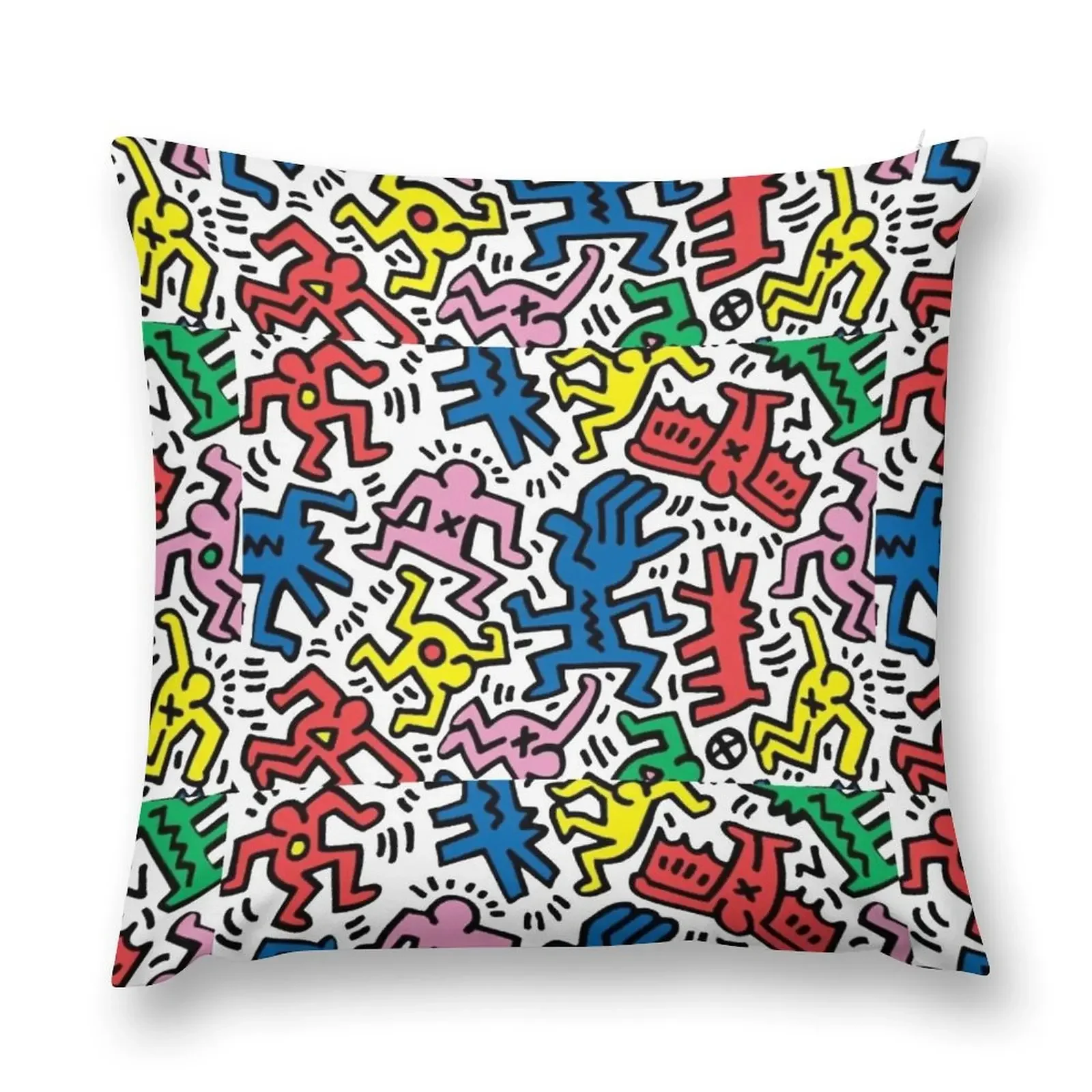 Haring pop art Throw Pillow pillowcases for sofa cushions Christmas Throw Pillows Covers pillow