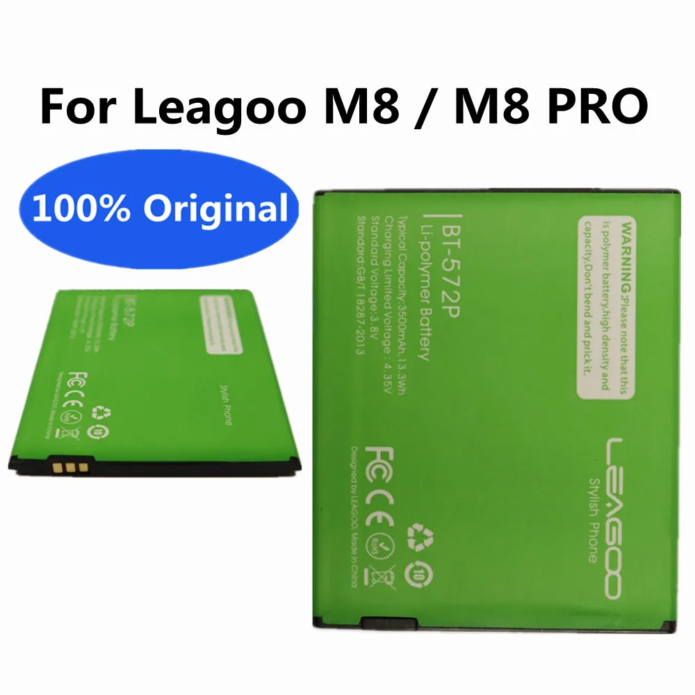 

New High Quality BT-572P 3500mAh Phone Battery For LEAGOO M8 Bateria M8 PRO Cellphone Replacement Batteries BT572P