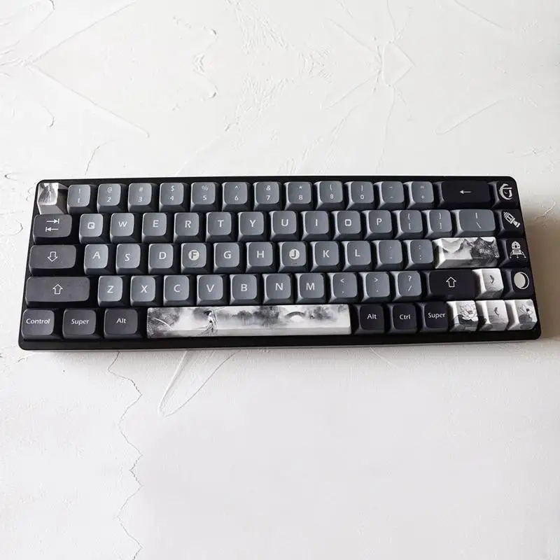 W91a DIY لوحة المفاتيح الميكانيكية PBT OEM اتجاه الملف الشخصي أدخل keycap خمسة جوانب صبغة keycap subbed لمحول الكرز mx