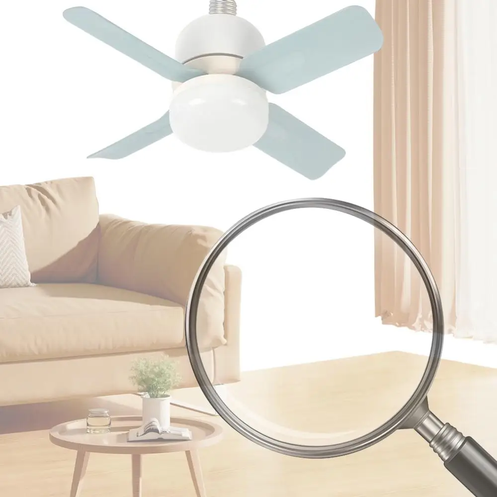 

E27 Socket Ceiling Fans with Lights Dimmable 14W LED Replacement Light Bulb/Ceiling Fan for Bedroom Living Room Kitchen Balcony