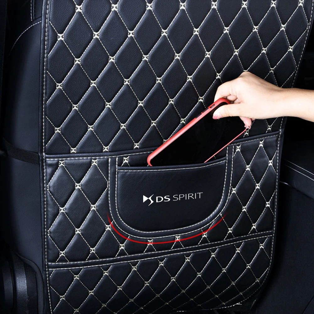 Car Seat Back Anti Kick Pad Auto Accessories For DS3 Crossback DS7 DS4 DS3 DS SPIRIT Citroen X E-Tense DS5 DS6 5LS Wild Rubis