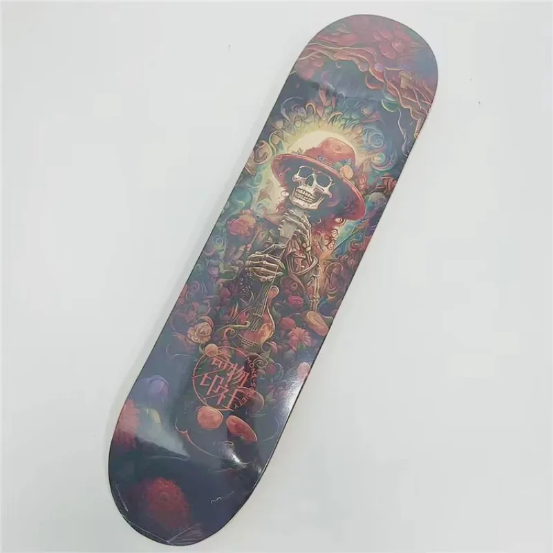 Ordinary Blank Skateboard, Wholesale Cheap Custom Logo Painting 7-layer Maple Skateboard Deck