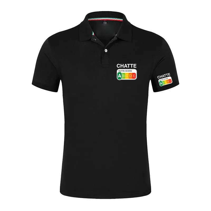 Nutri-Score A Chatte Cat Lover The regular Polo for men is suitable for summer and comes in various colors T shirt