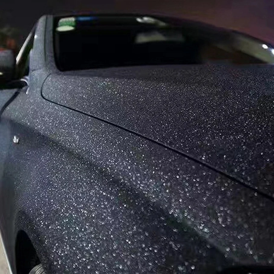 50CM*300CM black Glitter Diamond Vinyl Films Wrap For Car Body Car Sticker Auto furniture decoration motorcycle decal