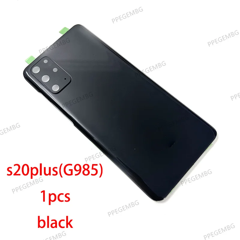 s20+ Back Glass Replacement For Samsung Galaxy S20plus S20 plus G985 Battery Cover Rear Door Housing Case Camera Lens Sticker