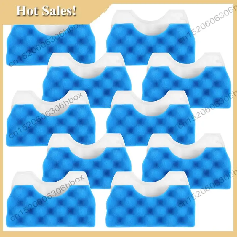 

-HOPE 10Set Blue Sponge Filter White Cotton Liver Filter For DJ97-01040C Series Vacuum Cleaner Parts