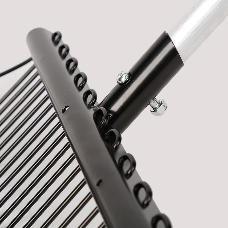 Heavy Duty Manure Fork 5 Tine Steel Pitchfork Stable Cleaning Tool Horse Farm Hay Fork with D Handle