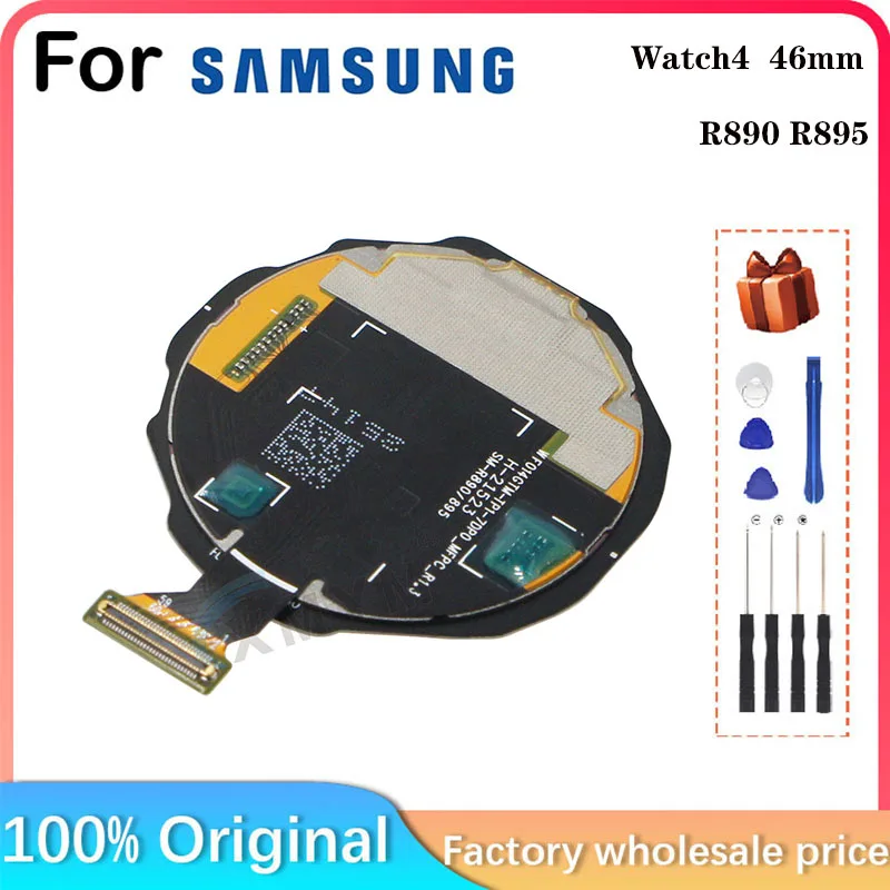 For Samsung Galaxy Watch 4 Classic 46MM SM-R890 SM-R895 Smart Watch LCD Display Parts Replace and Repair