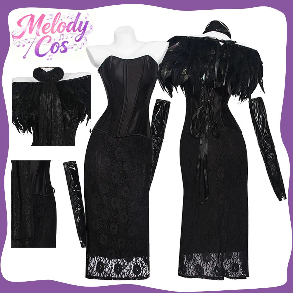 

Взрослые женщины Падме Косплей Костюм Амидала Фильм Космическая Битва Маскировка Черное Платье Женский Фантазия Хэллоуин Карнавальный Костюм Партии