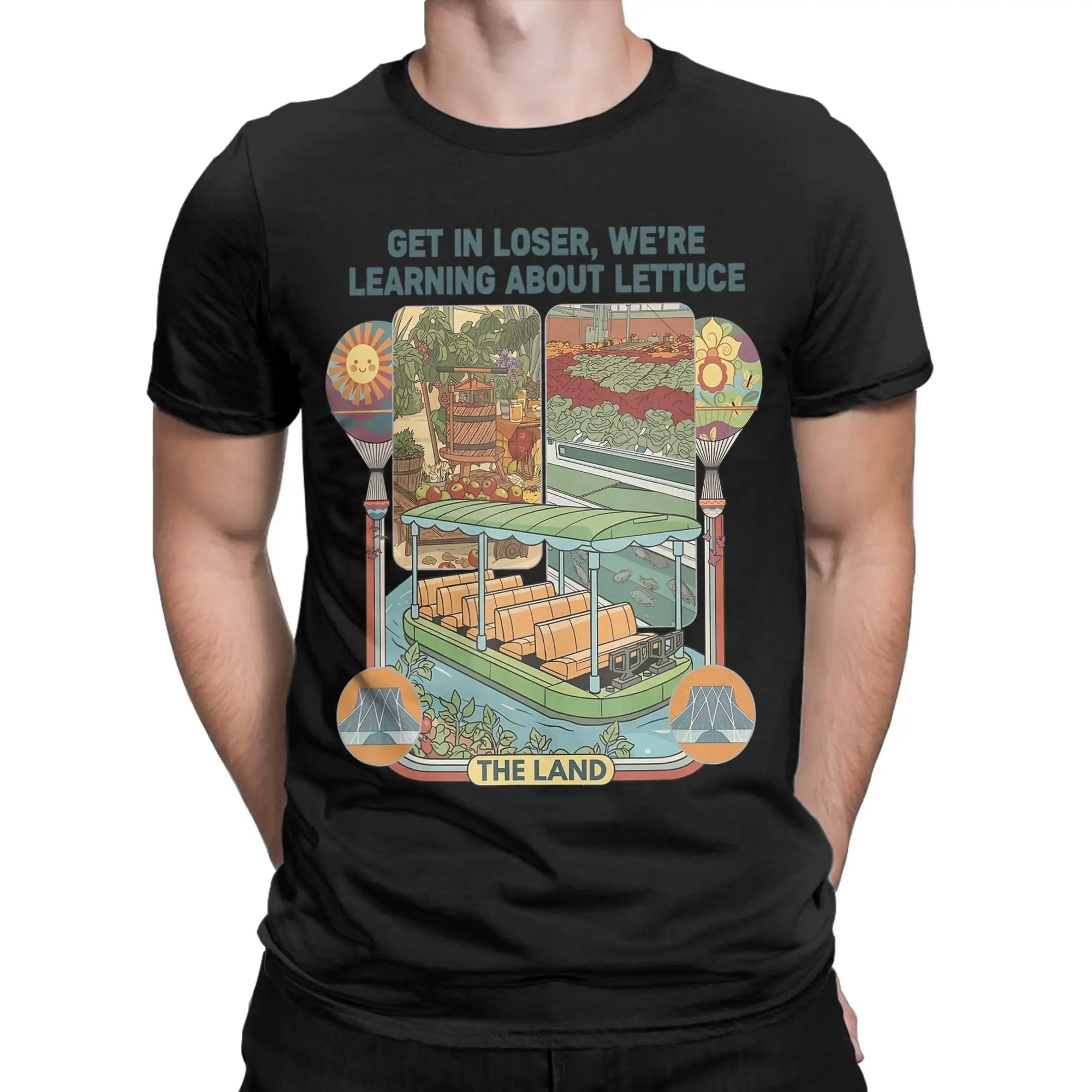 Men Get in Loser We’re Gonna Learn About Lettuce T Shirt  Cotton Tops Vintage Short Sleeve Round Neck Tees Adult T-Shirts