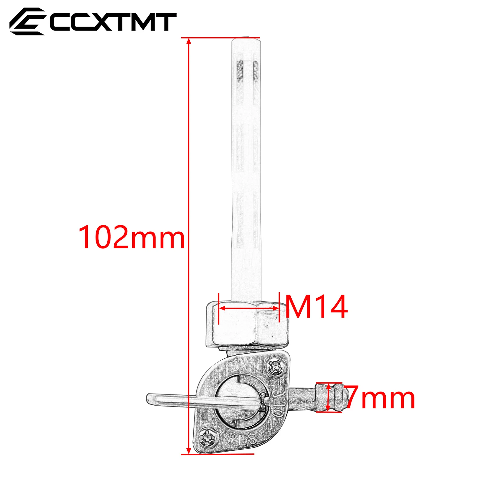 Motorcycle ATV M14 Gas Petrol Fuel Tank Switch Tap Petcock Valve For Honda XR75 XL75 XR80 Z50R Z50RD MB5 NA50 NC50 TLR200 CG125