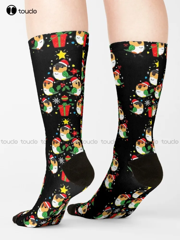 Caique Christmas Ornament Tree Socks Cotton Socks For Men Unisex Adult Teen Youth Socks 360° Digital Print Harajuku Streetwear
