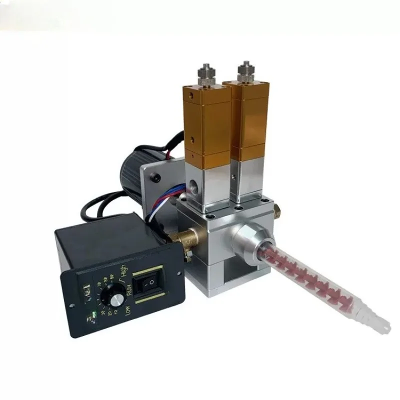 1pcs High-Speed Electric Dynamic Dispensing Valve Large Flow Filling AB Glue Automatic Mixing Ratio Double Liquid Dispenser