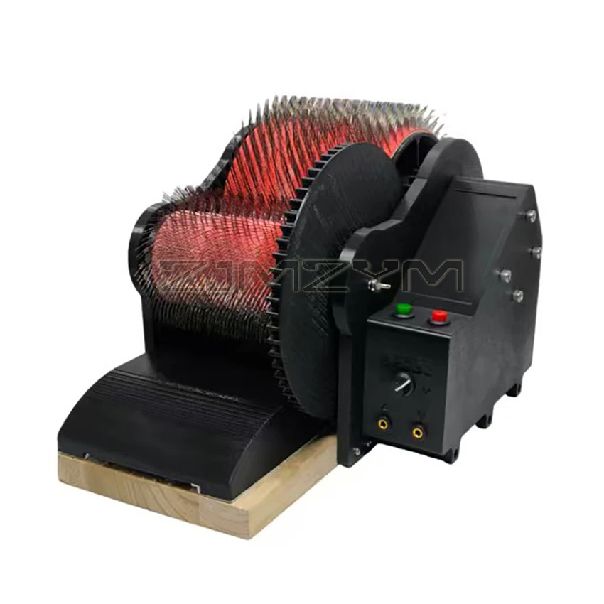 Electric Wool-Carding Machine Speed Adjustable Electric Wool-Carding Tool with Foot Pedal 110–230V Voltage
