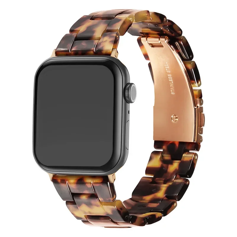 Watch Bands Application of Apple Strap Ceramic Resin Strap Transparent AppleWatch Tape Iwatch Transparent Strap