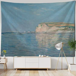 Franse Monet Olieverf Wandtapijt Home Landscape Painting Kunst Muur Opknoping Kamer Decoratie Yoga Mat Sofa Deken Laken