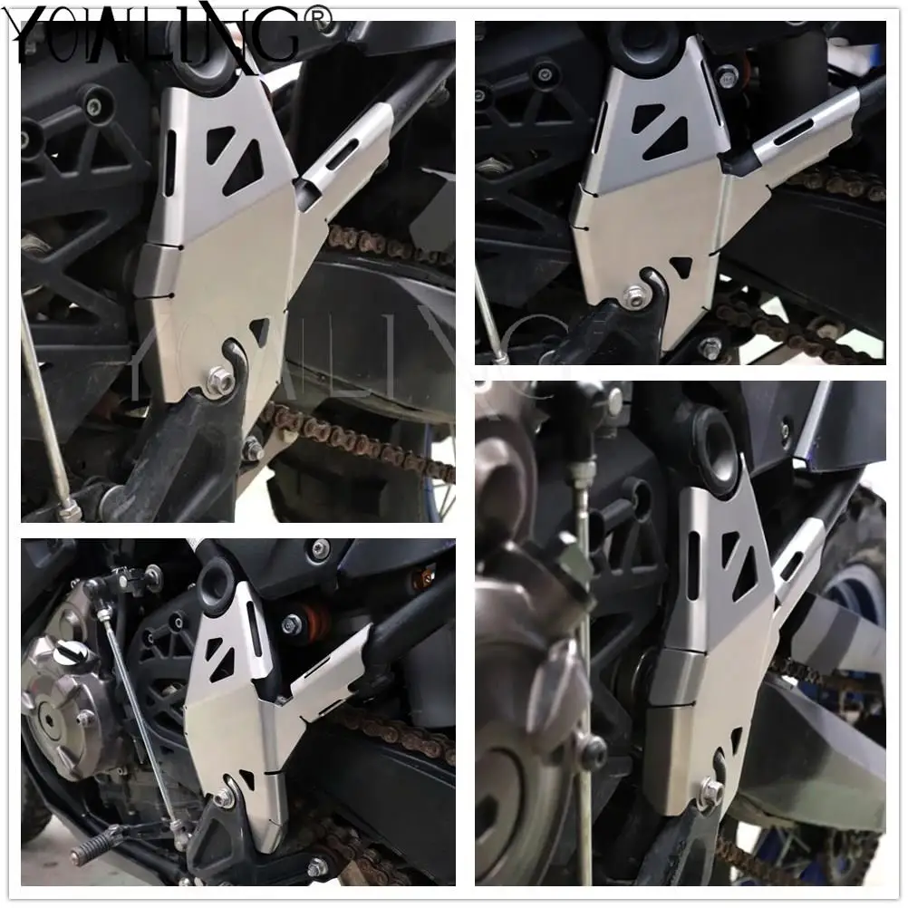 Motorcycle Accessories Aluminium Left Frame Guard Protector Cover For Yamaha XTZ XT 700 Z XTZ700 XT700Z Tenere 2019 2020 2021 