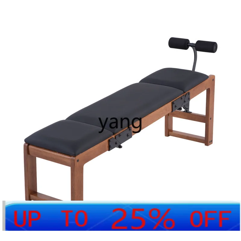 

LTT Home Lean Abs Fitness Chair Supine Board Solid Wood Folding Dumbbell Stool