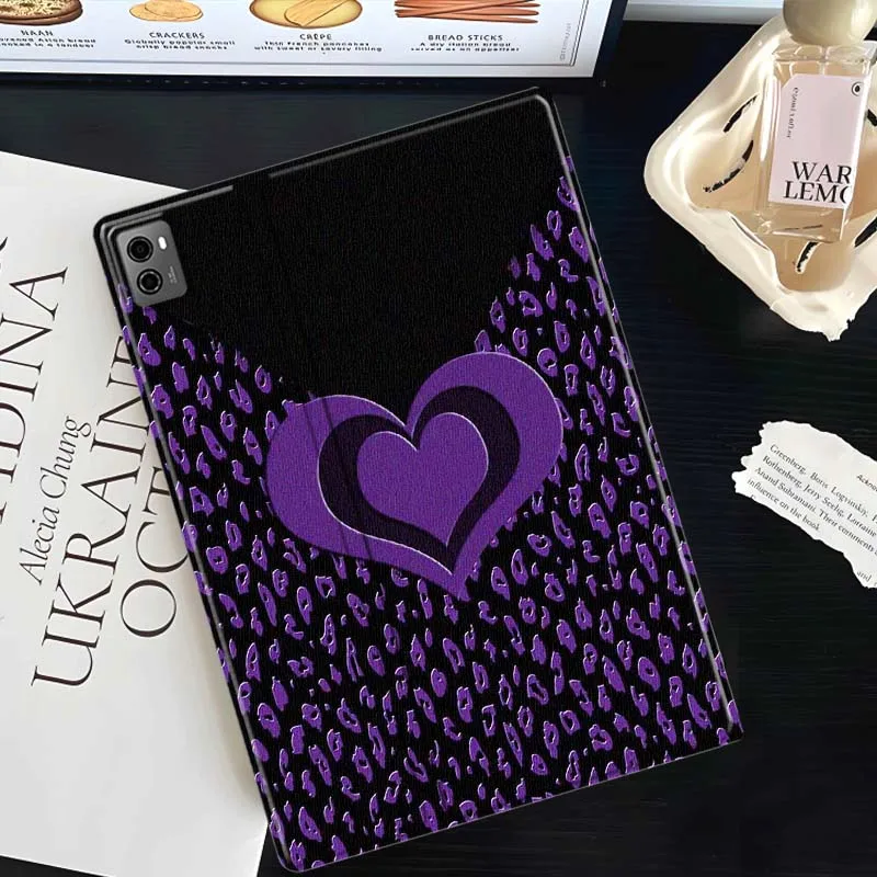 Purple Heart Stripes For Lenovo Xiaoxin Tab Pad K10 K11 Y700 P11 3rd GT Pro Plus Gen Tablet Case Gift Cover