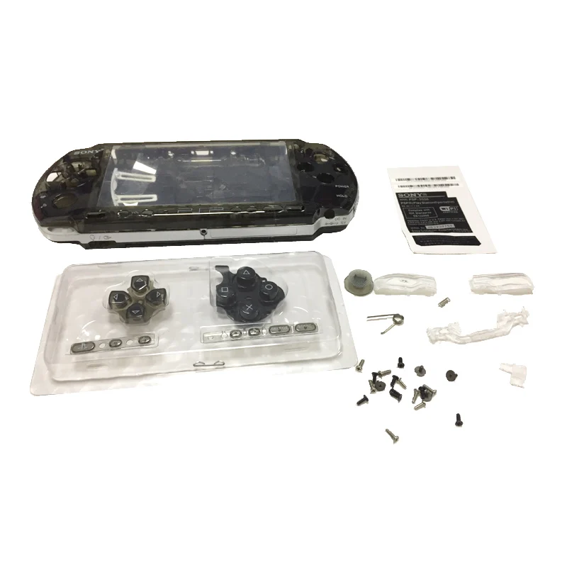 PSP 3000 게임 콘솔 교체 전체 하우징 케이스, 쉘 커버, 무료 스크루 드라이버 및 필름 포함