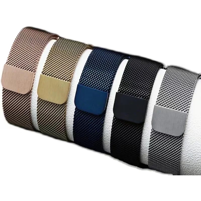 حزام من النايلون لساعة سامسونج جالاكسي 4/5/5Pro 44 ملم/40 ملم/أكتيف 1/2 سوار بحلقة مغناطيسية جالاكسي Watch4 سوار كلاسيكي 46 ملم 42 ملم