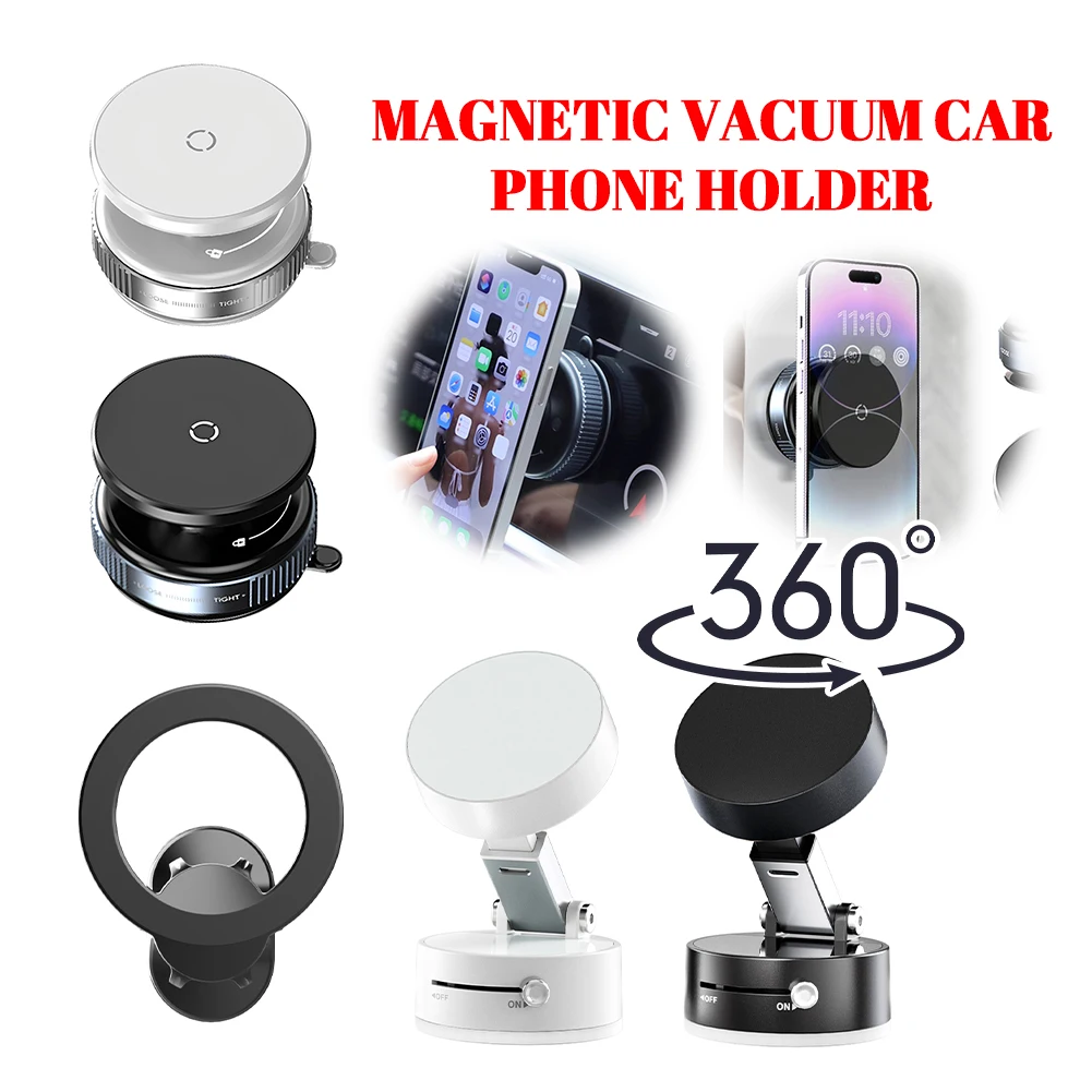 

For Magsafe Suction Cup Navigation Stand Bracket 360° Rotation Mobile Phone Holder for iPhone 16/15/14/13/12 Plus Pro Max Mini